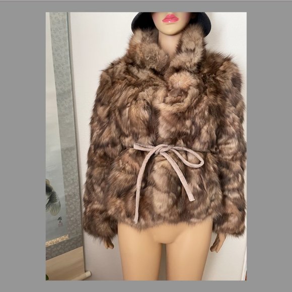 Brand New Reversible Golden Sable Fur Jacket made in Italy - Picture 7 of 16